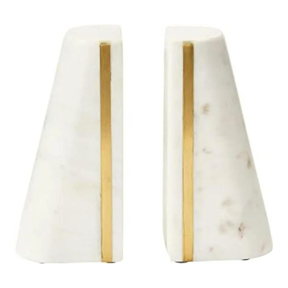 Main Mesa Sujetalibros geométricos de mármol con_1