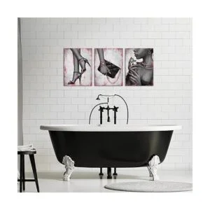 Visual Art Decor Moda elegante afroamericana negra lienzo_4