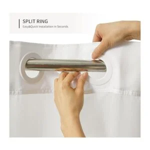 River Dream Cortina de ducha extra larga con forro a_2