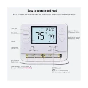 Heagstat Termostato de bomba de calor no programable H721_4