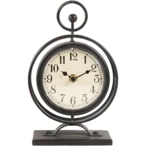JUMBO HUMBLE Reloj de escritorio pequeño de metal vintage_1