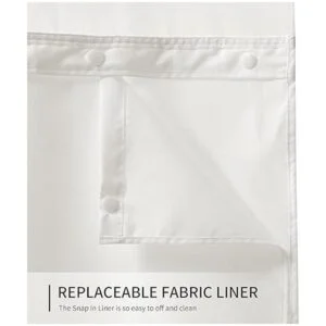 River Dream Cortina de ducha extra larga con forro a_3