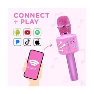 Move2Play Micrófono de karaoke Bluetooth y 30 canciones_3