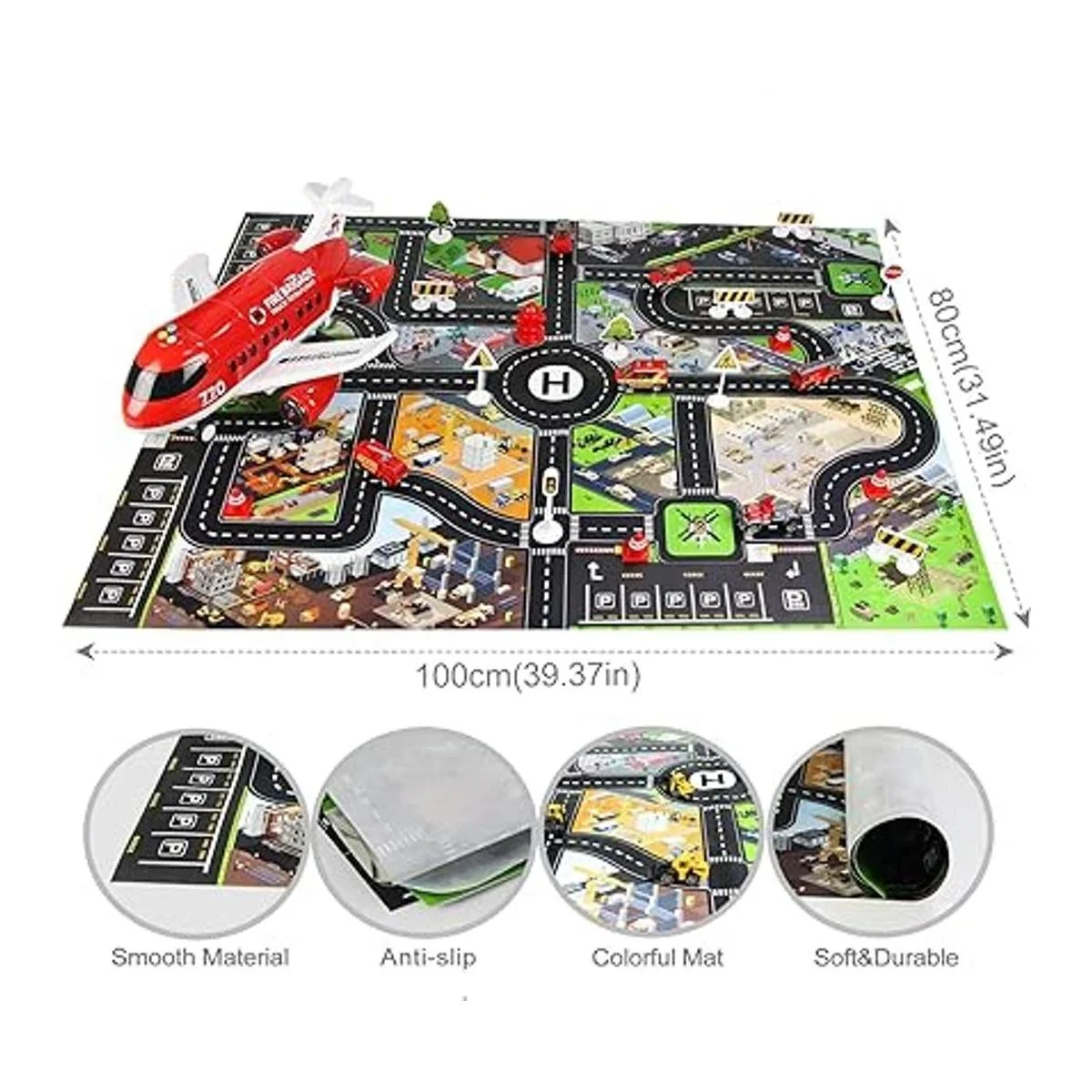 Coolplay Juego de juguetes de avión rojo para rescate_2