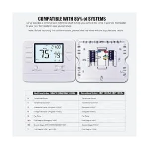 Heagstat Termostato de bomba de calor no programable H721_5