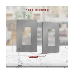 ENERLITES Decorator Placa de pared para interruptor de_2