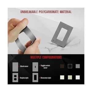 ENERLITES Decorator Placa de pared para interruptor de_3