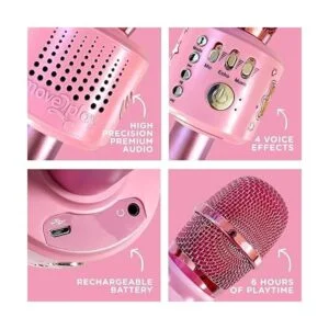 Move2Play Micrófono de karaoke Bluetooth y 30 canciones_5