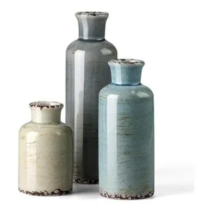 CwlwGO Juego de jarrón de cerámica de 3 piezas jarrón_1