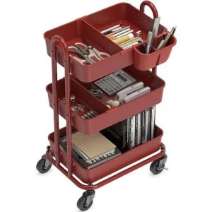SimpleHouseware Carrito multifuncional de 3 niveles con 2_2