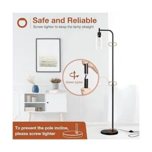 Addlon Lámpara de pie LED con pantalla de lámpara de_5