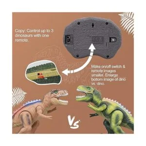 STEAM Life Juguetes de dinosaurio con control remoto para_5