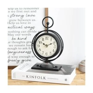 JUMBO HUMBLE Reloj de escritorio pequeño de metal vintage_2