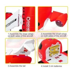 Coolplay Juego de juguetes de avión rojo para rescate_3