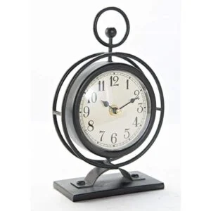 JUMBO HUMBLE Reloj de escritorio pequeño de metal vintage_4
