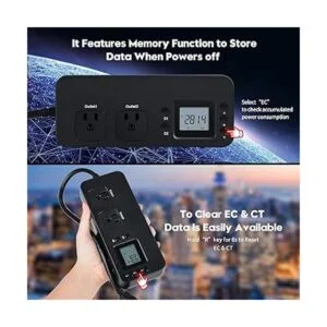 Briidea Monitor de uso de electricidad probador de_5