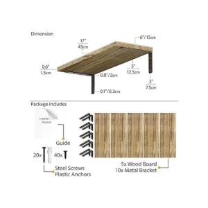 Wallniture Palma Estantes flotantes para pared estantes_3