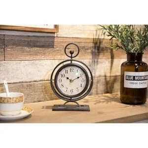 JUMBO HUMBLE Reloj de escritorio pequeño de metal vintage_3