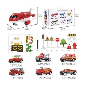 Coolplay Juego de juguetes de avión rojo para rescate_4