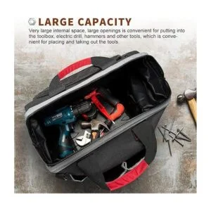 Bolsa de herramientas de boca ancha con 25 bolsillos bolsa_3