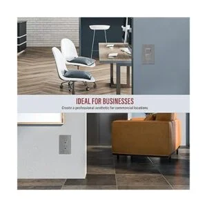 ENERLITES Decorator Placa de pared para interruptor de_7