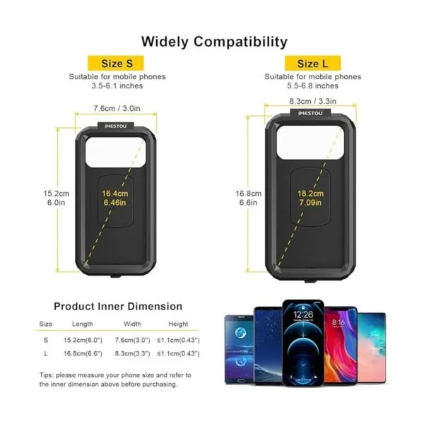 iMESTOU Soporte impermeable antirrobo para teléfono de_4