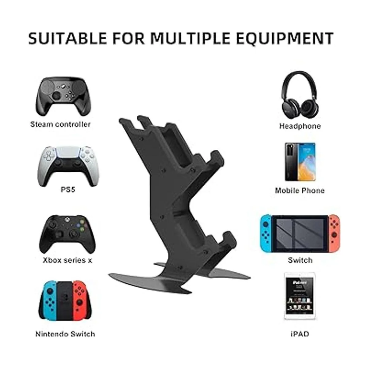 Controller holder Gaming Headset stand mount for PS5_3