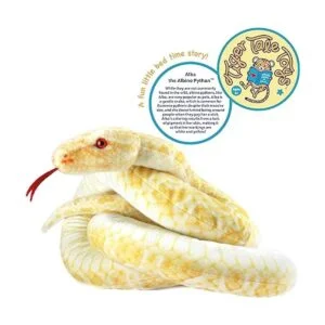 Alba The Albino Pitón birmano Serpiente de peluche de 100_2