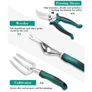 FiveJoy Juego de herramientas de jardín kit de iniciación_4