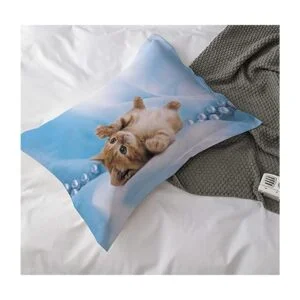 Yasida Juego de edredón para gatos tamaño individual para_5