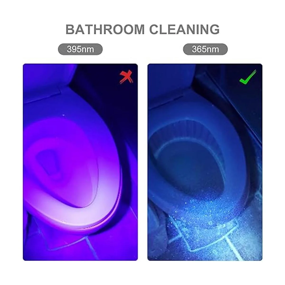 UWAYLITE V2 365nm Linterna UV de luz negra con 3 LED_5