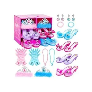 DISHIO Zapatos de vestir de princesa y joyería para_1