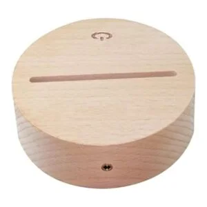 4 unidades LED 3D luz nocturna base de la lámpara base de_6