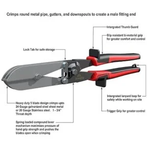 JOUNJIP Crimpadora de chapa metálica de 5 cuchillas_7