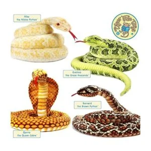 Alba The Albino Pitón birmano Serpiente de peluche de 100_7