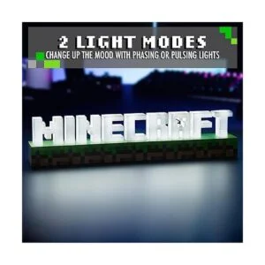 Paladone Luz con logotipo de Minecraft funciona con pilas_5