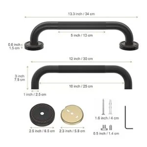 ZUEXT Barra de ducha antideslizante de bronce de 12_2