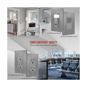 ENERLITES Decorator Placa de pared para interruptor de_5