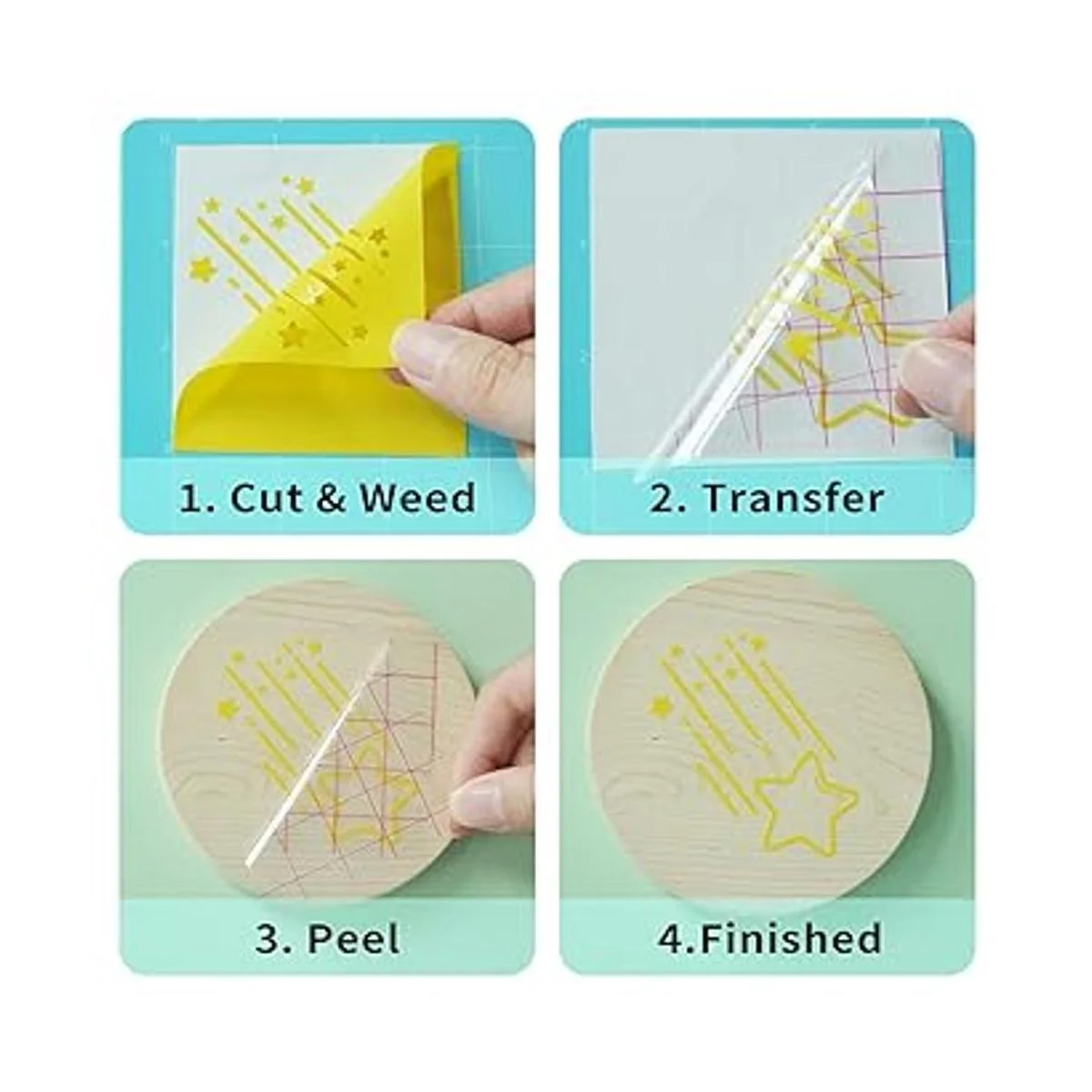 Huaxing Paquete de vinilo adhesivo permanente vinilo_4