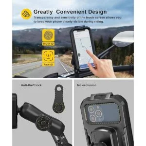 iMESTOU Soporte impermeable antirrobo para teléfono de_3