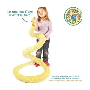 Alba The Albino Pitón birmano Serpiente de peluche de 100_3