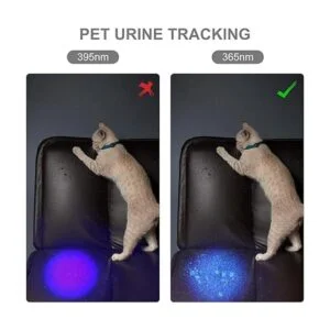 UWAYLITE V2 365nm Linterna UV de luz negra con 3 LED_4