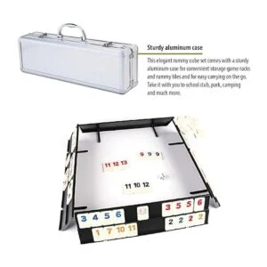 Juego de 106 fichas Rummy Tiles juego de viaje de color_5