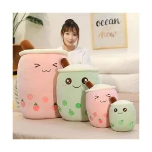 VHYHCY Lindo cojín de peluche Boba peluche en forma de_5