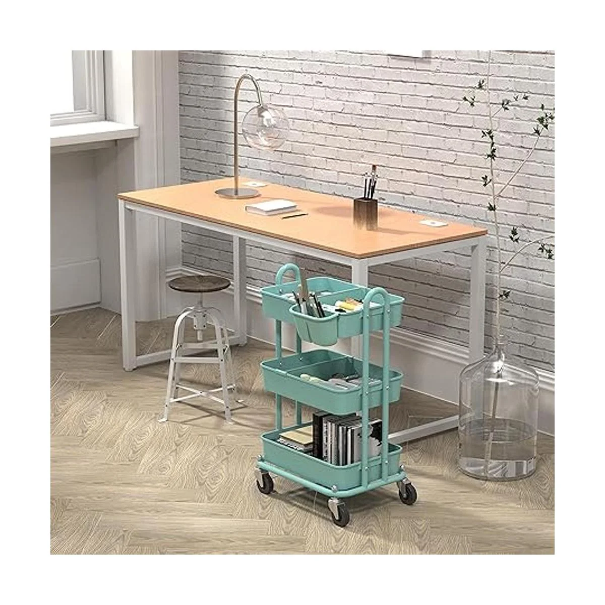 Simple Houseware Carrito utilitario rodante multifuncional_3