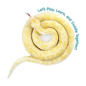 Alba The Albino Pitón birmano Serpiente de peluche de 100_6