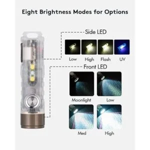 Rovyvon Aurora A7x 7075 Linternas de llavero de alto_4