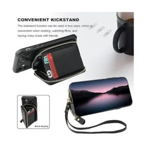 Bocasal Funda tipo cartera cruzada para iPhone 11 con_5