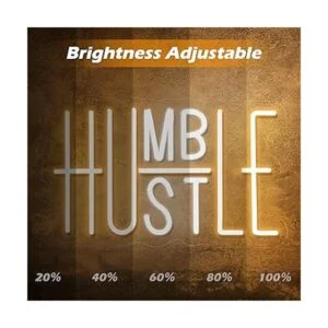 Hustle Letrero LED de neón para decoración de pared_4