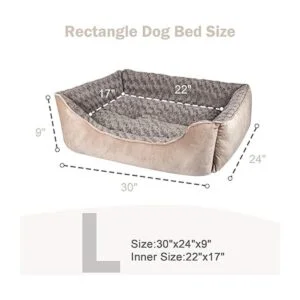 JOEJOY Cama rectangular para perros grandes medianos y_2